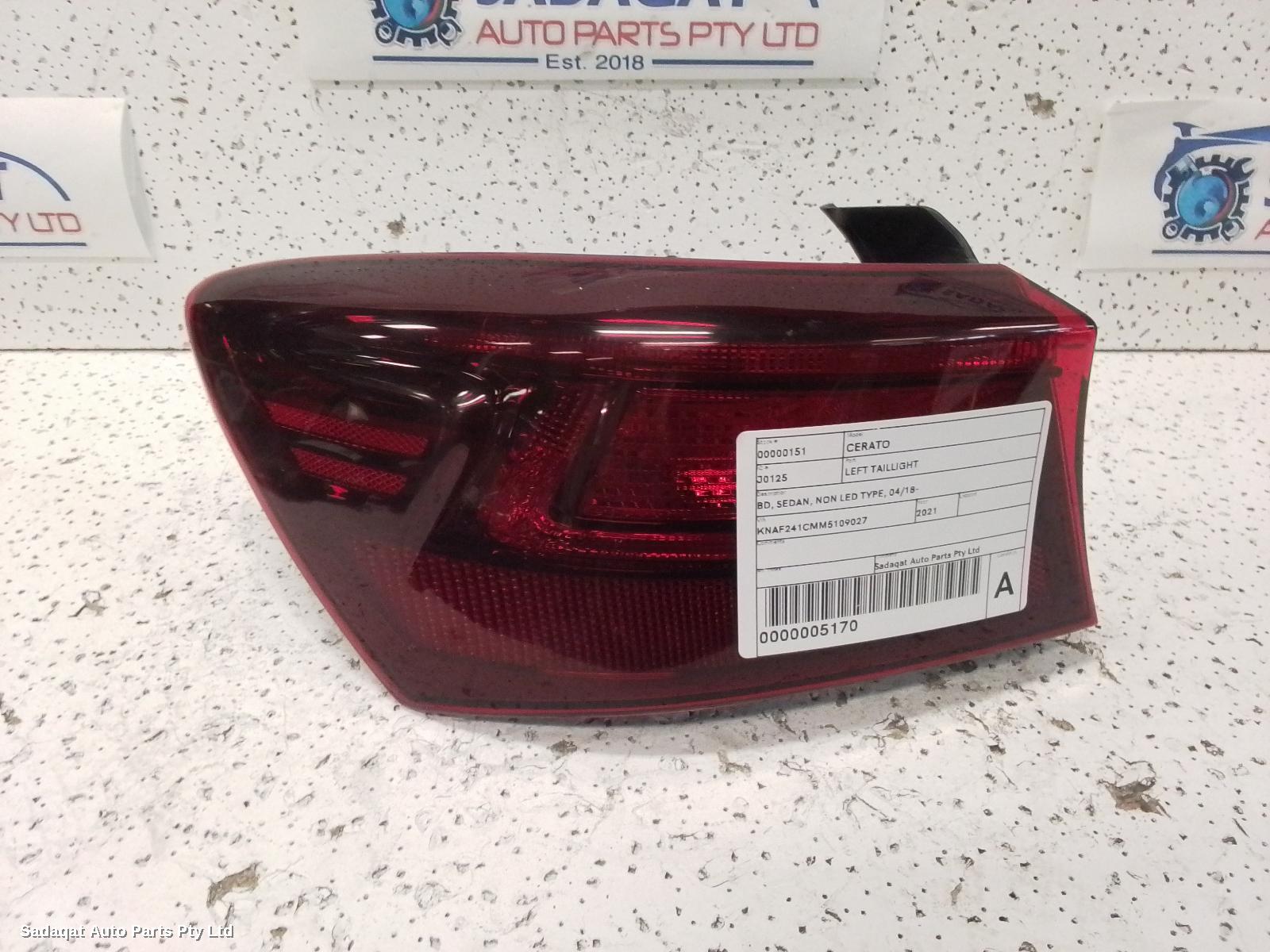 Kia Cerato Left Taillight