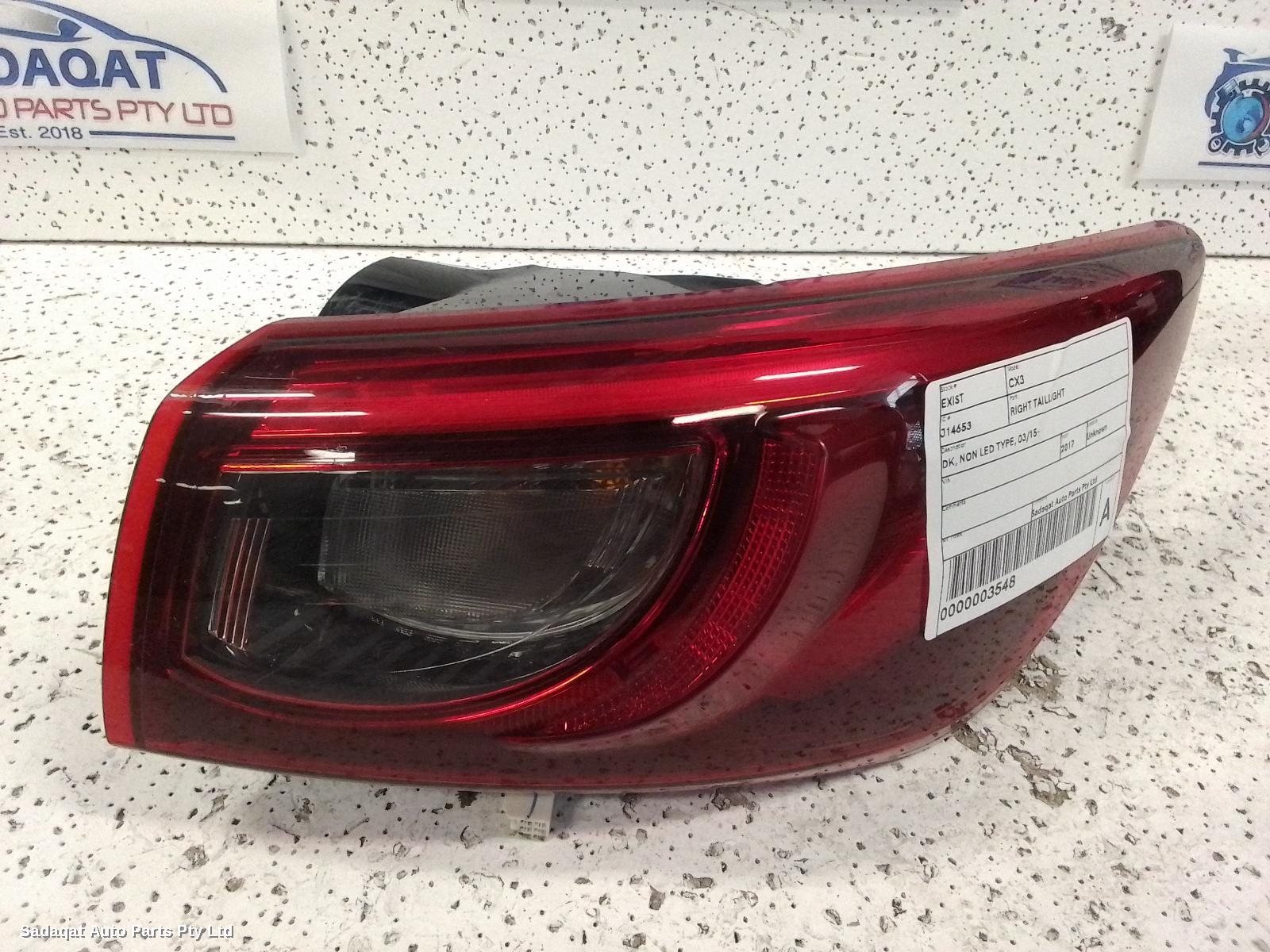 Mazda Cx3 Right Taillight