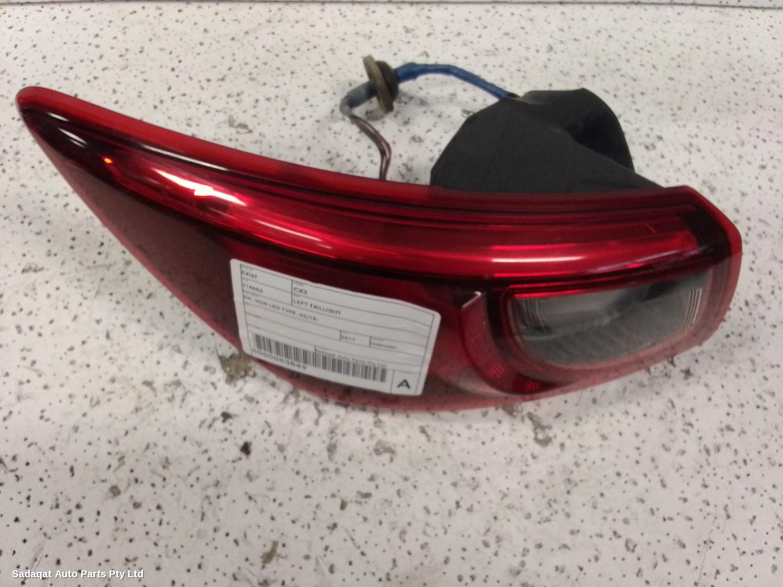 Mazda Cx3 Left Taillight