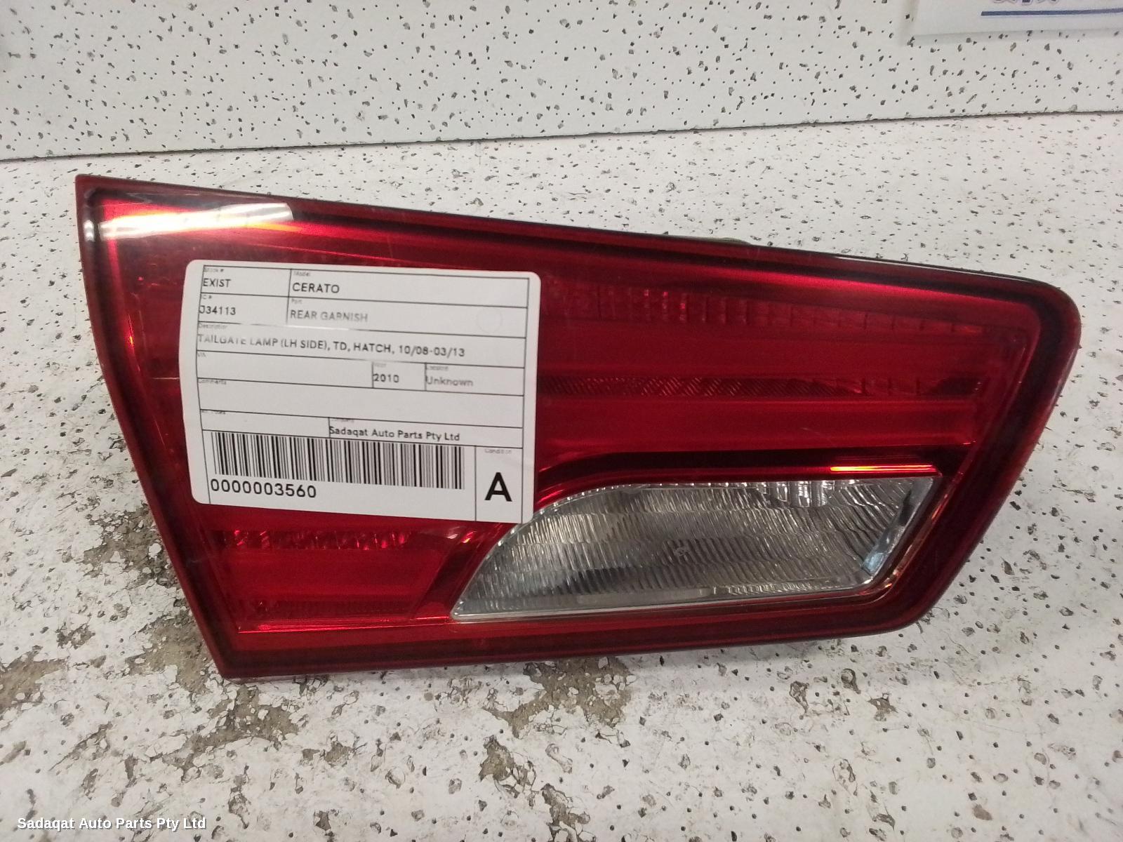 Kia Cerato Rear Garnish