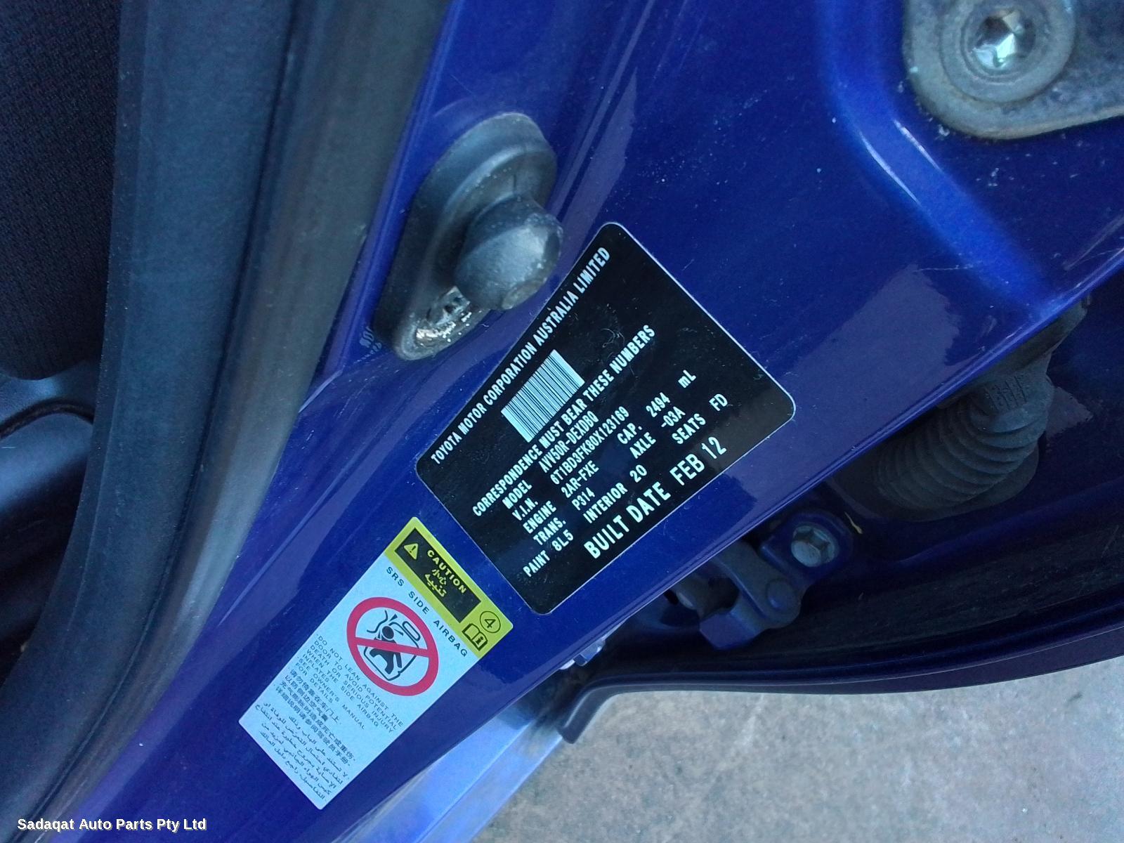 Toyota Camry Right Door Mirror