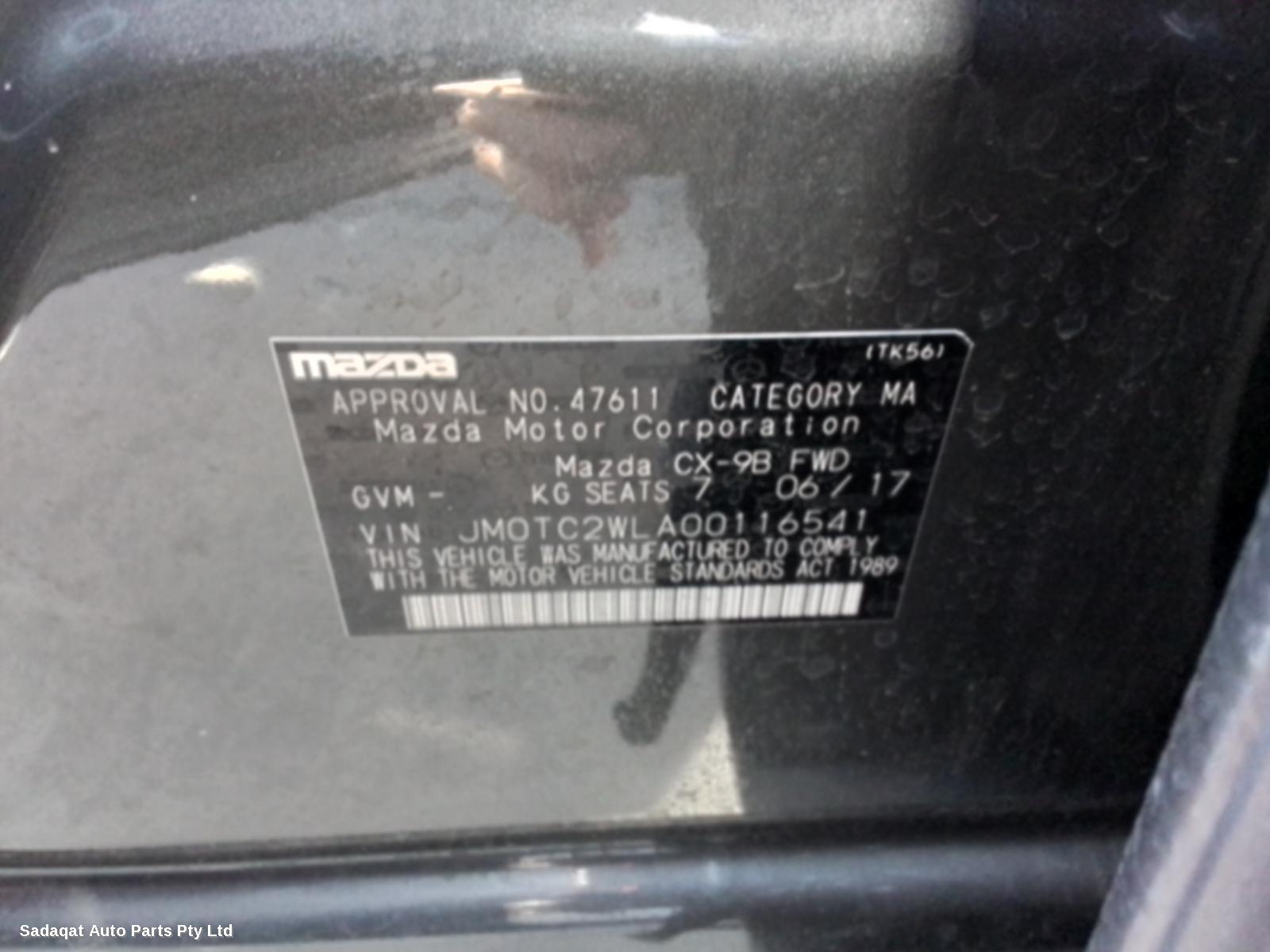 Mazda Cx9 Right Door Mirror