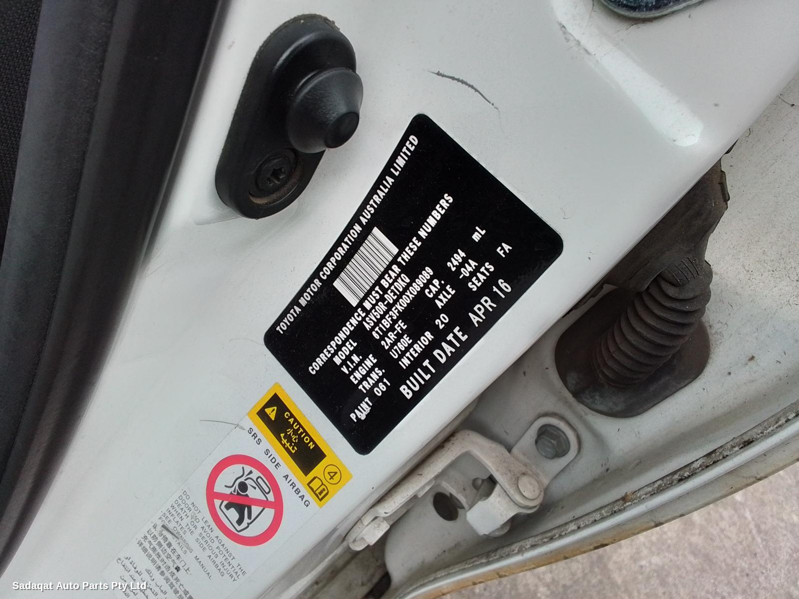 Toyota Camry Left Door Mirror