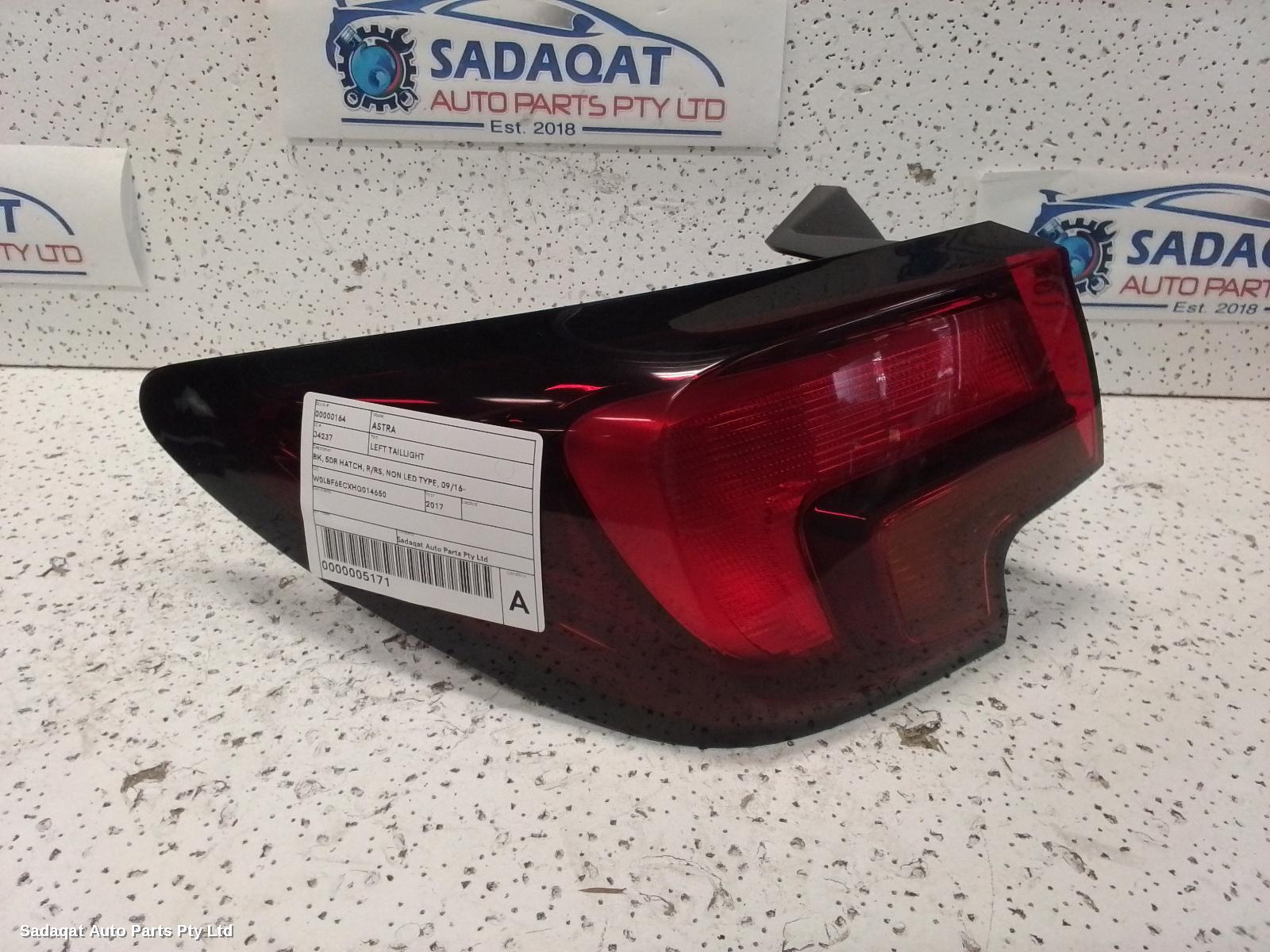 Holden Astra Left Taillight