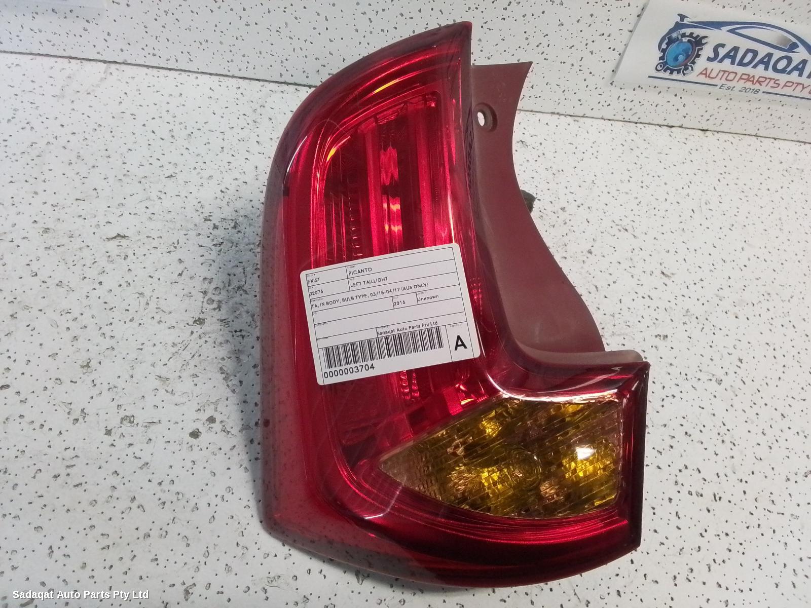 Kia Picanto Left Taillight