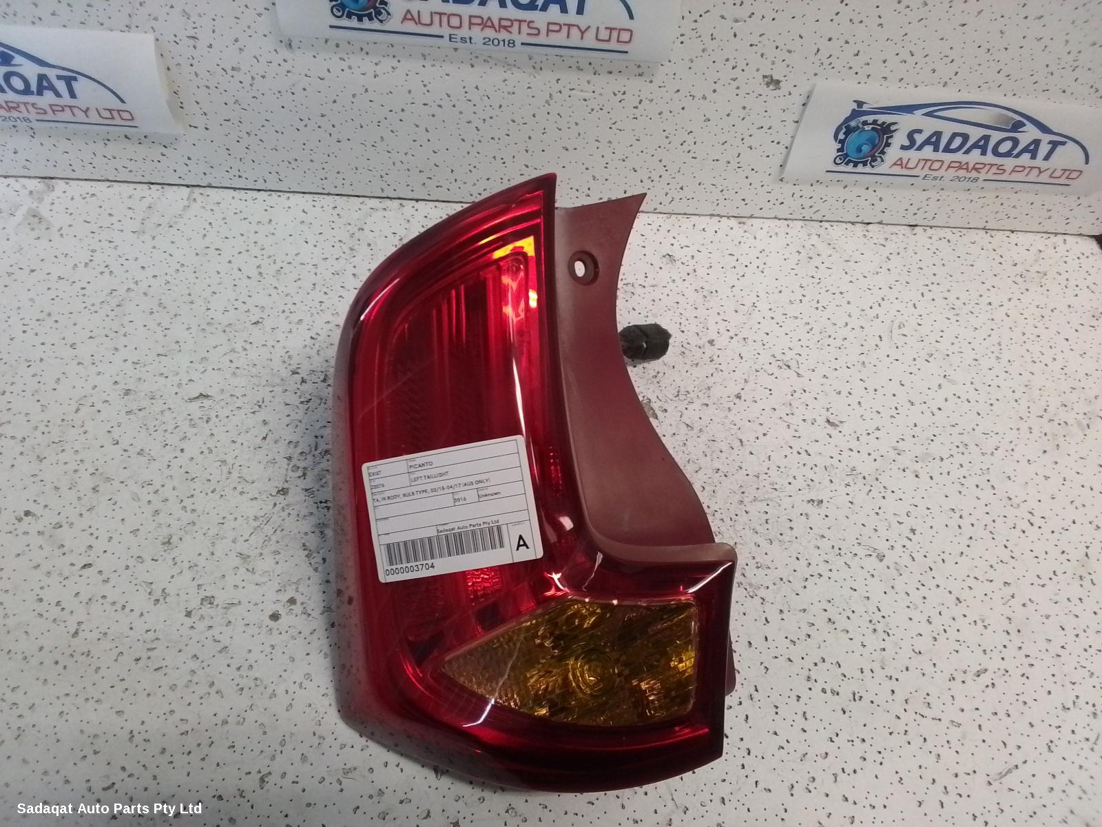 Kia Picanto Left Taillight