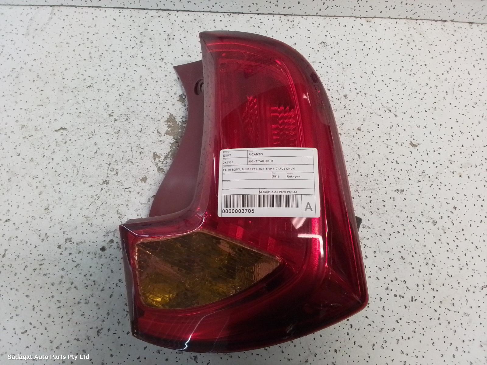 Kia Picanto Right Taillight