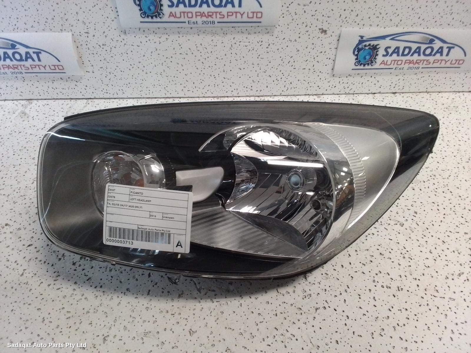 Kia Picanto Left Headlamp