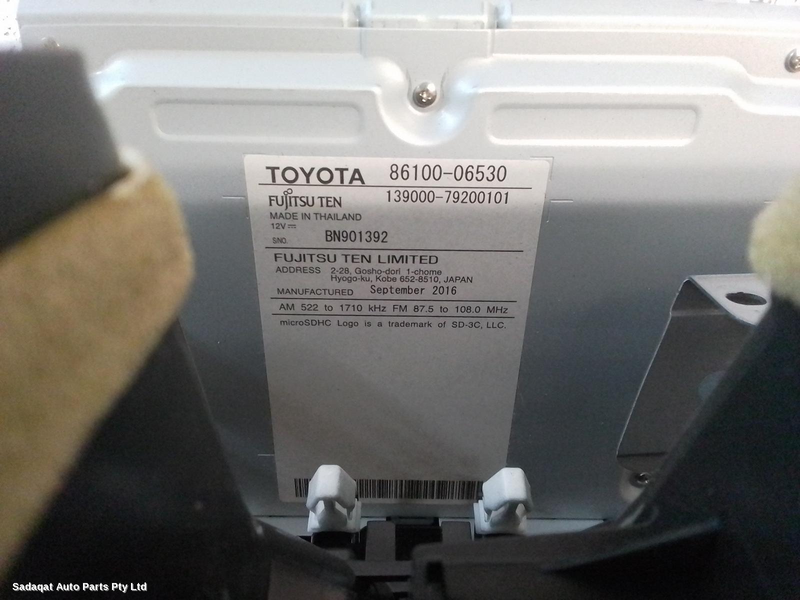 Toyota Camry Radio/cd/dvd/sat/tv