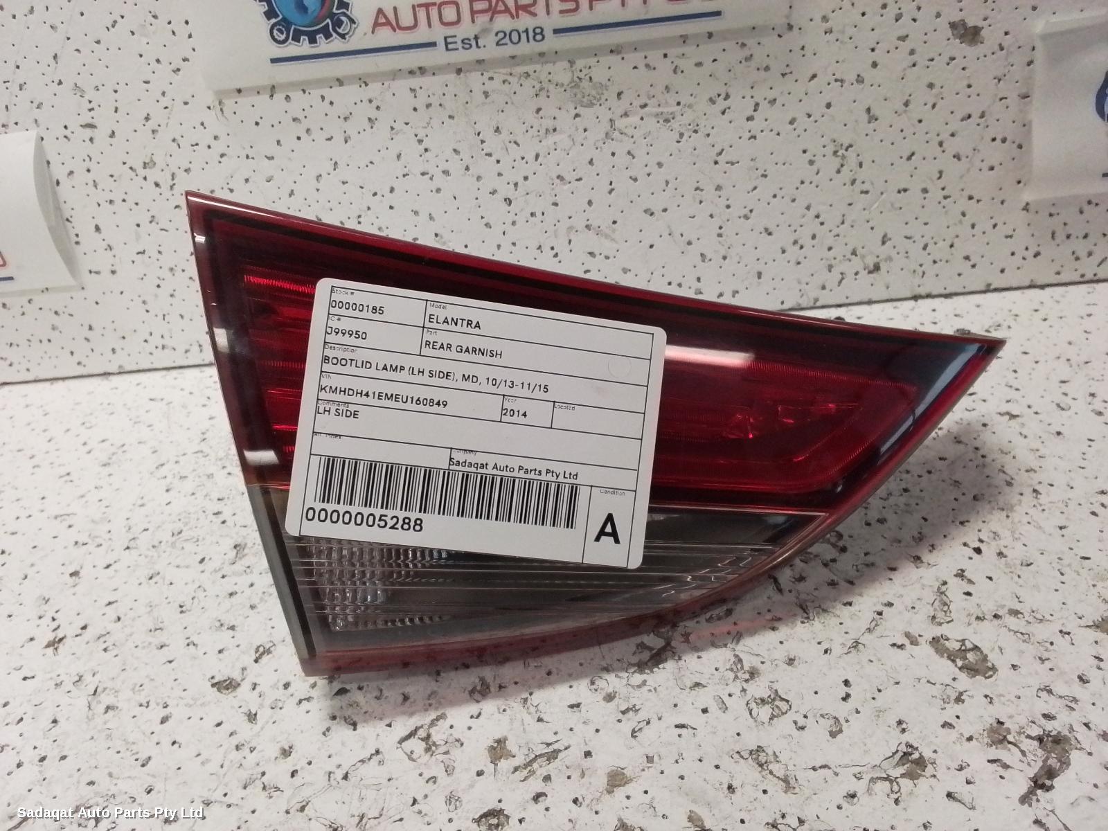 Hyundai Elantra Rear Garnish